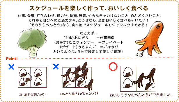 スケジュールを楽しく作って美味しく食べる
